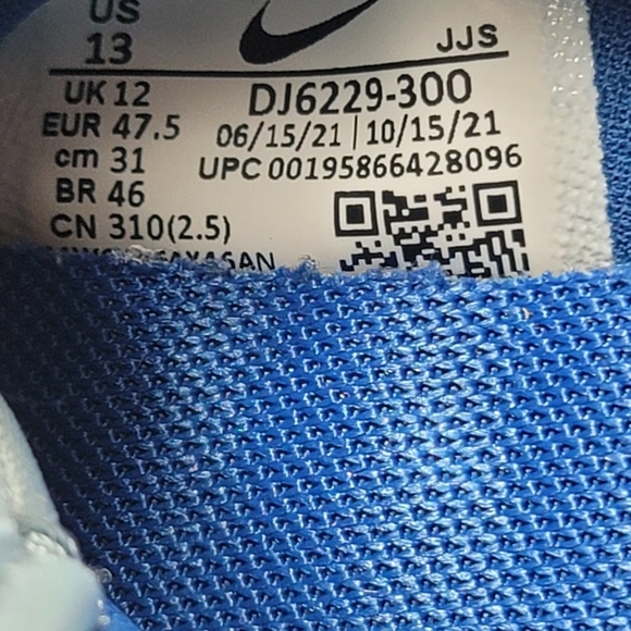 Nike Offline 2.0 Sandals Size 13 Mens Ocean Cube Marina Blue DJ6229 300 - Picture 6 of 8